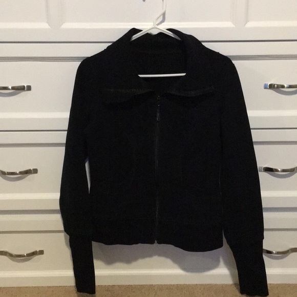 lululemon athletica Jackets & Blazers - Lululemon black scuba jacket size 4